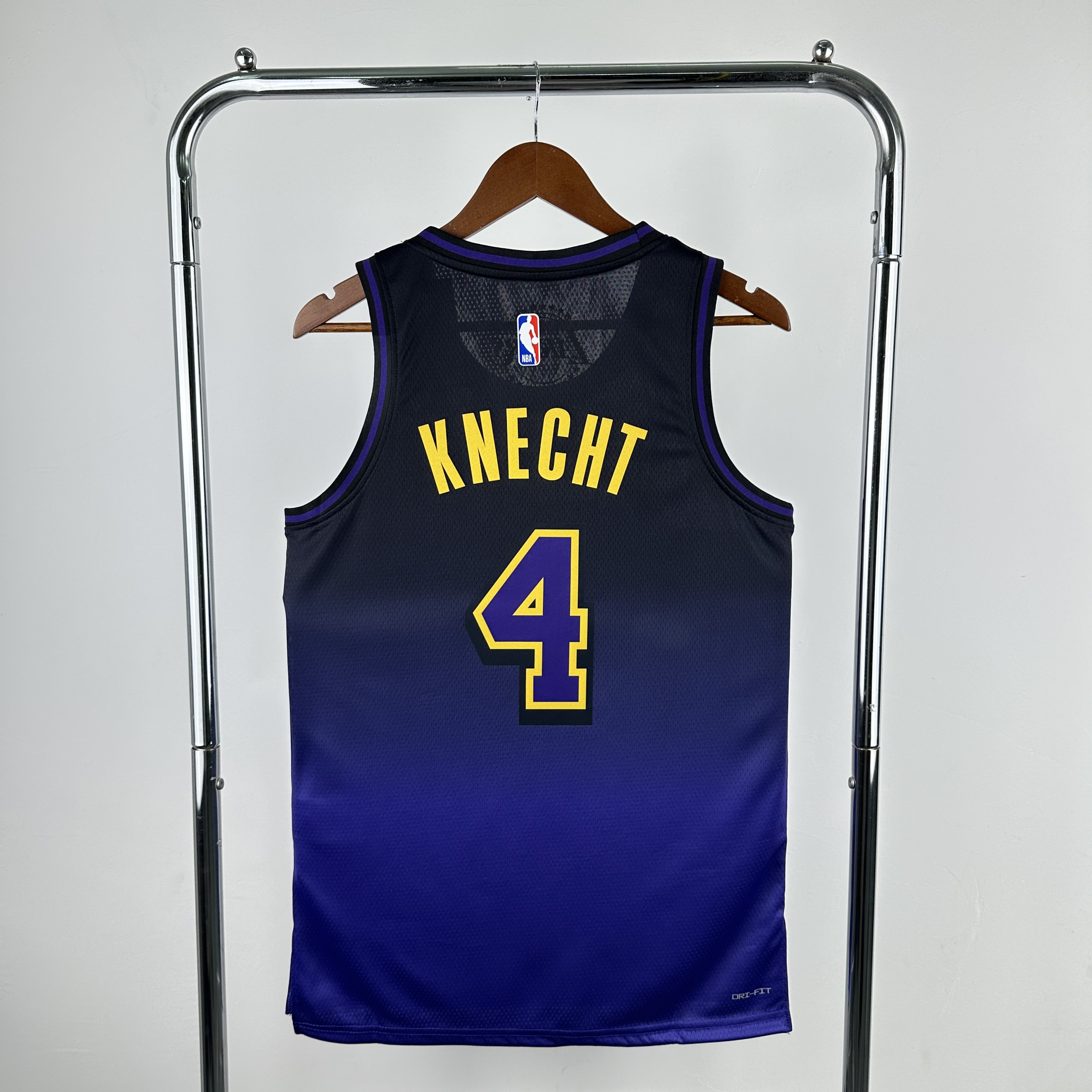 Men Los Angeles Lakers 4 Knecht Purple City Edition Season Nike 2025 NBA Jersey